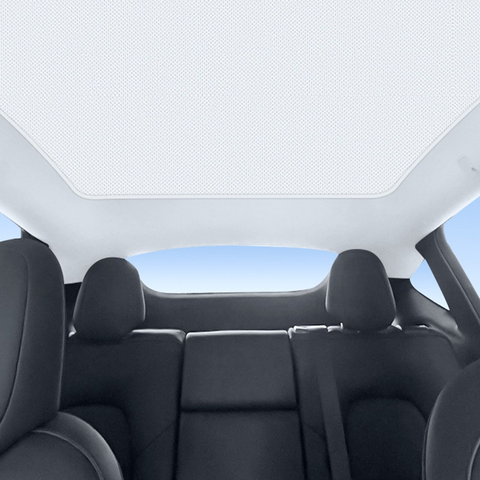 Tesla Model 3 Highland Glass Roof Sunshade, Set of 2, Blocks Heat and UV, No-Tool Install