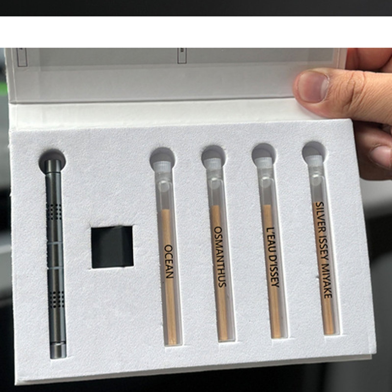 Tesla Model 3 Highland & Model Y Juniper Hidden Vent Air Freshener, No-Leak Clip-On Scent