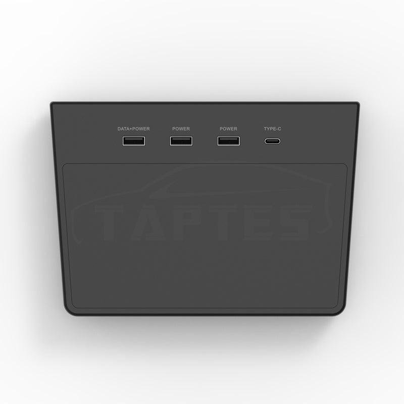Tesla Model 3 USB Hub for Dashcam & Sentry Mode, 5-Port with Hidden SSD Compartment (Pre-June 2020)