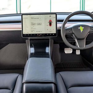 All-Weather Floor Mats for Right-Hand Drive Tesla Model 3 (2017-2023), Custom-Fit Rubber Liners