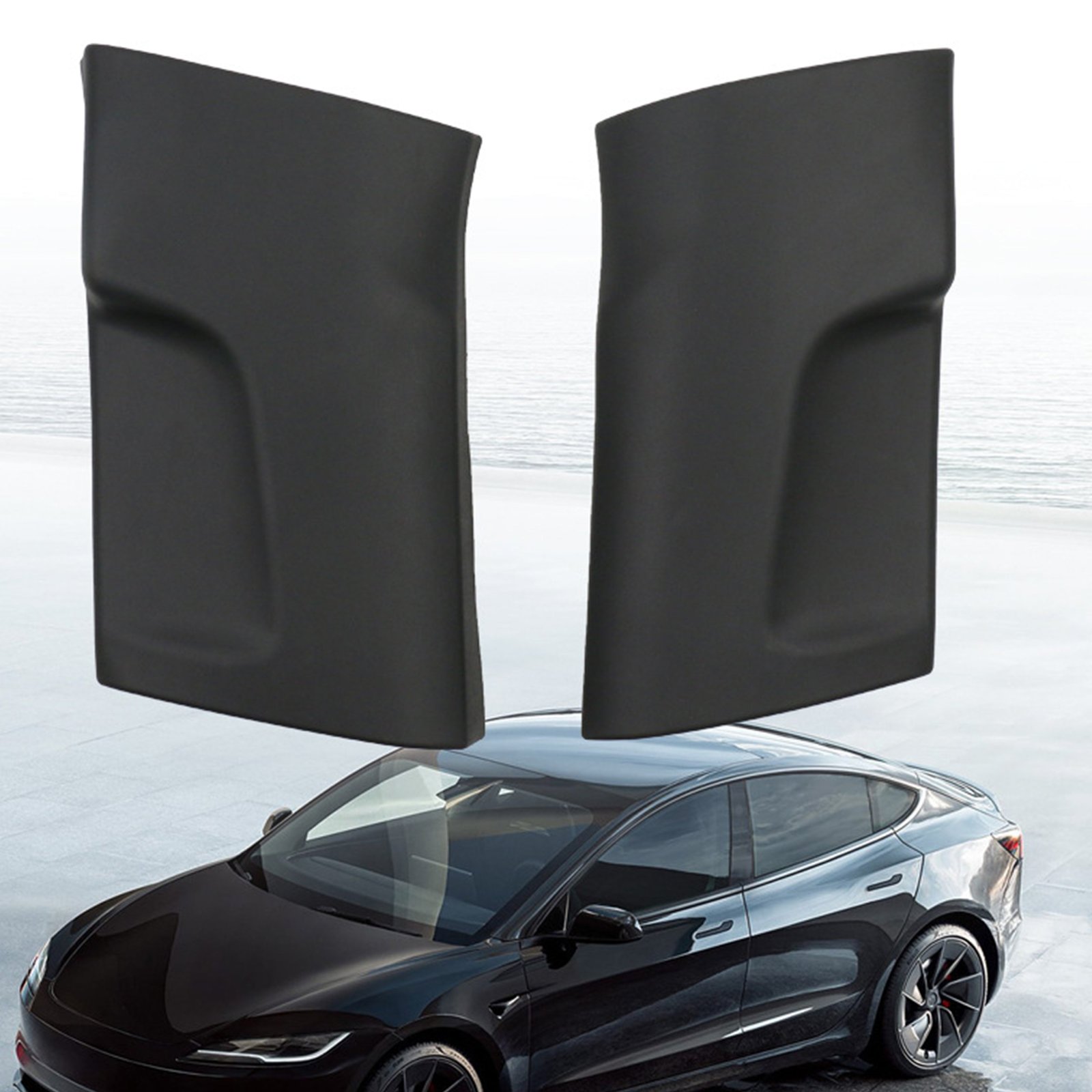 Tesla Model 3 Highland Door Sill Protectors, TPE Scratch Guard Set of 2 (2024-2025)