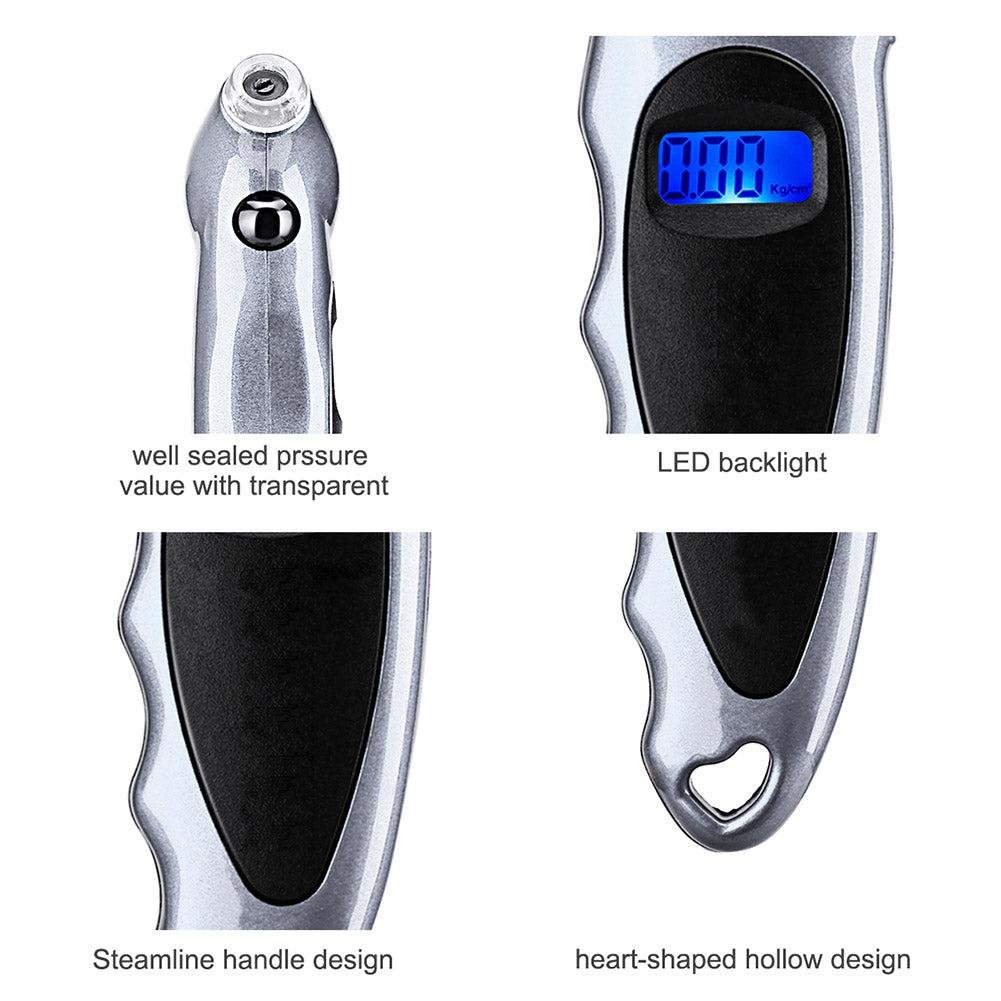 Tesla Tire Pressure Gauge, Digital LCD Handheld Reader for Model 3/Y/S/X/Cybertruck