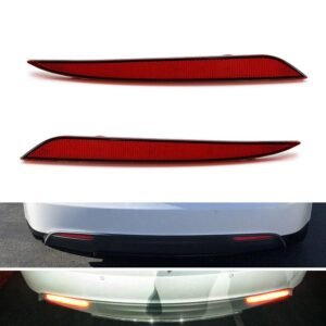 Tesla Model 3 LED Rear Bumper Reflector Brake Light, OEM-Match Safety Upgrade