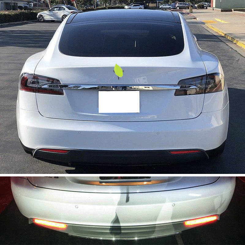Tesla Model 3 LED Rear Bumper Reflector Brake Light, OEM-Match Safety Upgrade