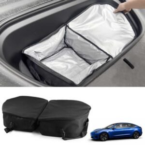 Tesla Model 3/Y Frunk Cooler Bag Set of 2, Insulated Front Trunk Storage (2017-2024, Highland)