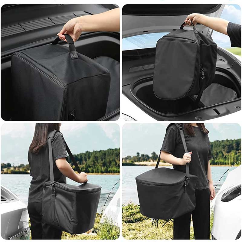 Tesla Model 3/Y Frunk Cooler Bag Set of 2, Insulated Front Trunk Storage (2017-2024, Highland)