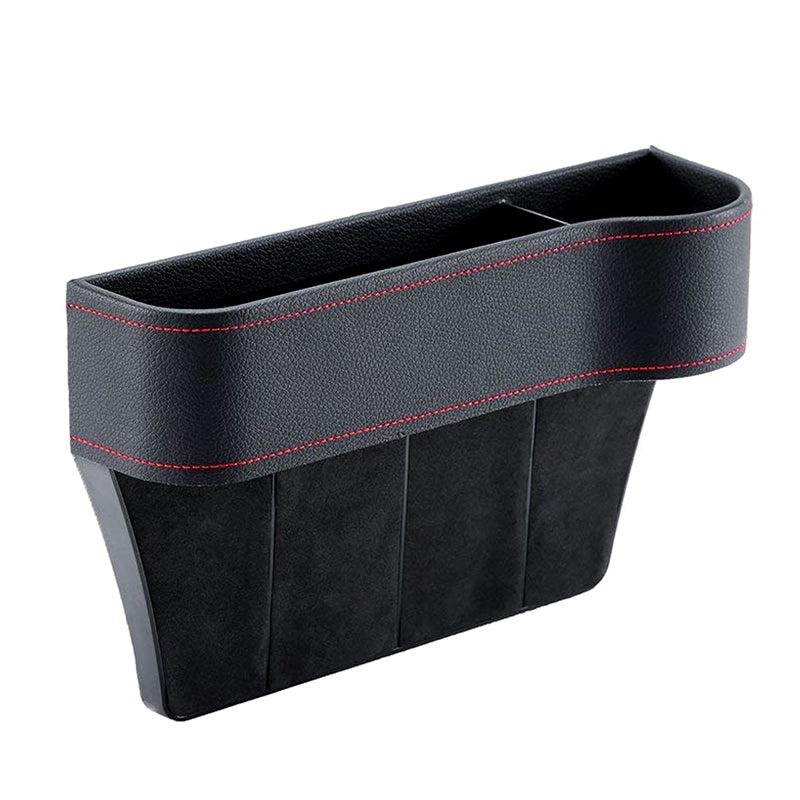 Tesla Model S Seat Gap Filler Box, Storage Organizer with Cup Holder & Cable Slot