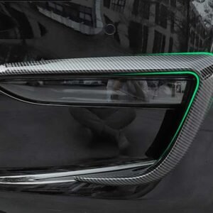 Tesla Model Y Front Fog Light Spoiler Trim (2020-2025), Wind Knife Eyebrow, No-Drill Tape Install