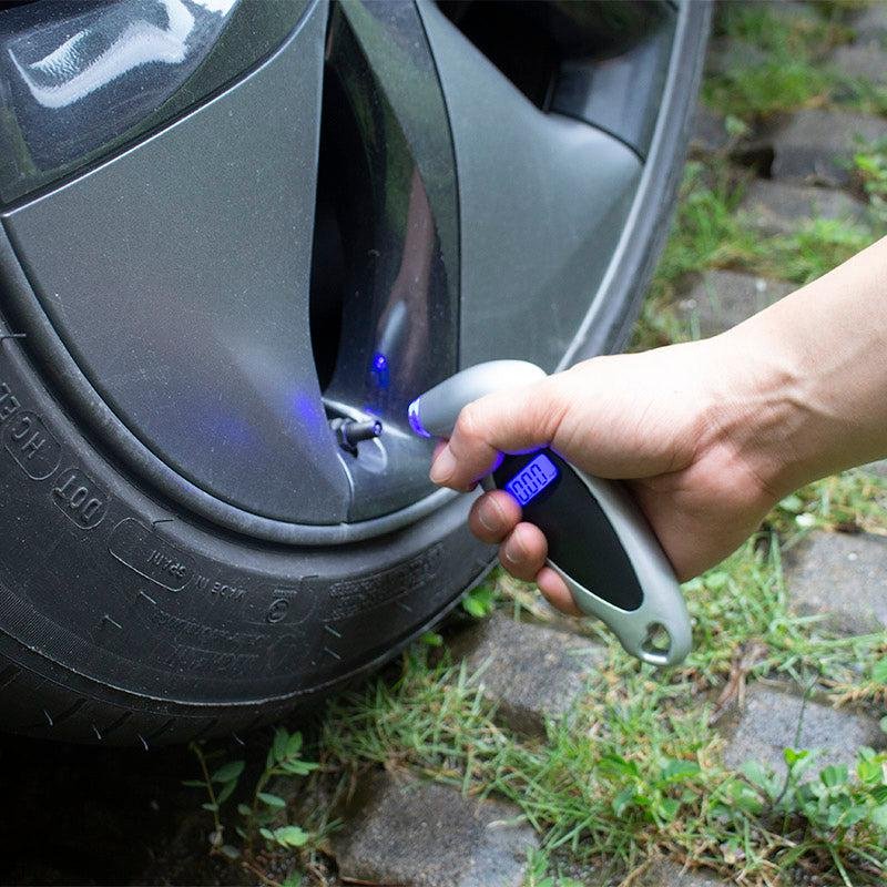 Tesla Tire Pressure Gauge, Digital LCD Handheld Reader for Model 3/Y/S/X/Cybertruck