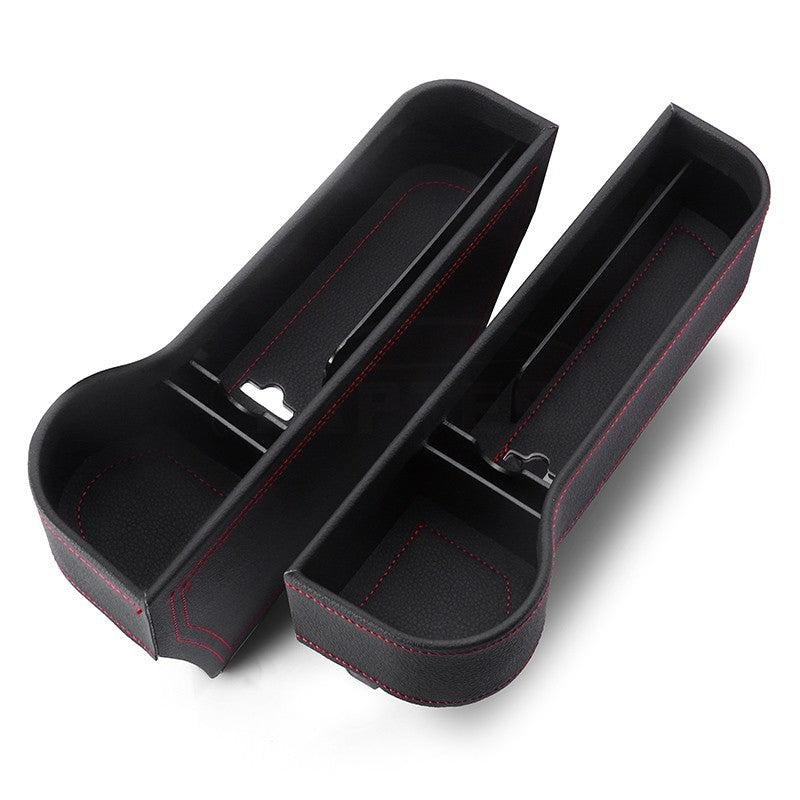 Tesla Model S Seat Gap Filler Box, Storage Organizer with Cup Holder & Cable Slot