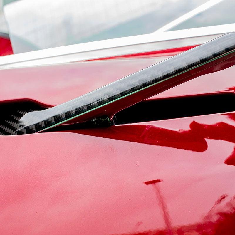 Tesla Model 3/Y Carbon-Look Door Handle Wraps, Precut Peel-and-Stick Trim Set of 4
