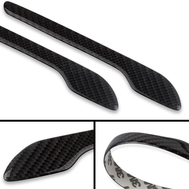 Tesla Model 3/Y Carbon-Look Door Handle Wraps, Precut Peel-and-Stick Trim Set of 4