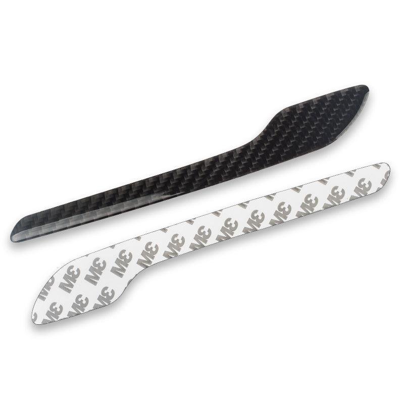 Tesla Model 3/Y Carbon-Look Door Handle Wraps, Precut Peel-and-Stick Trim Set of 4