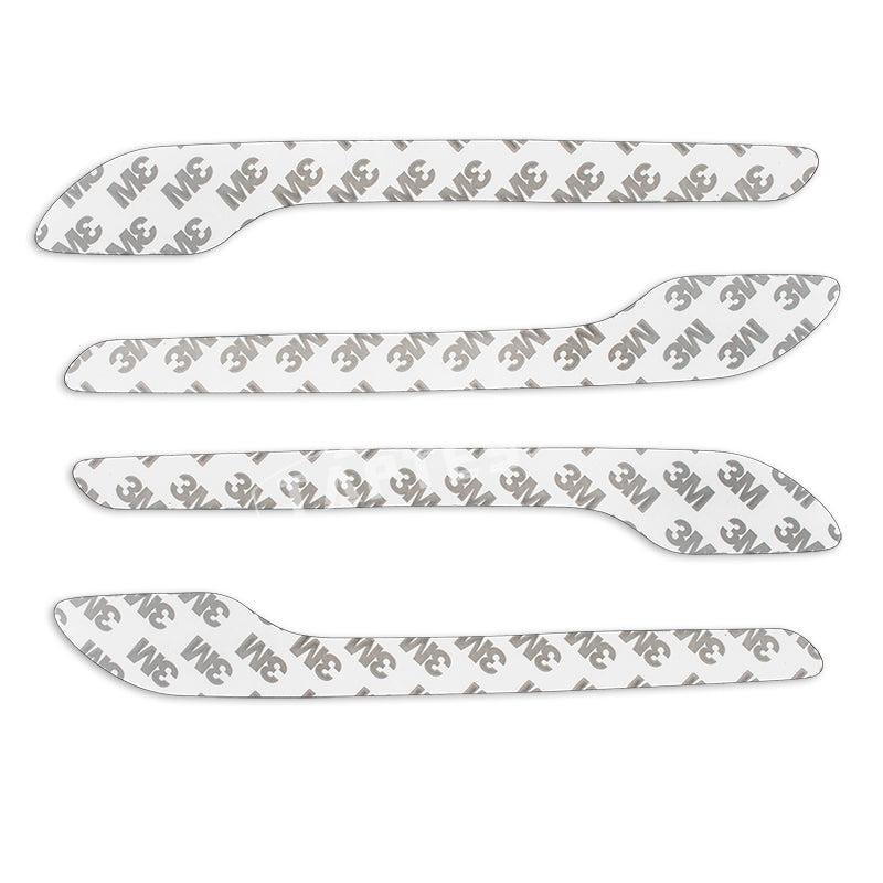 Tesla Model 3/Y Carbon-Look Door Handle Wraps, Precut Peel-and-Stick Trim Set of 4