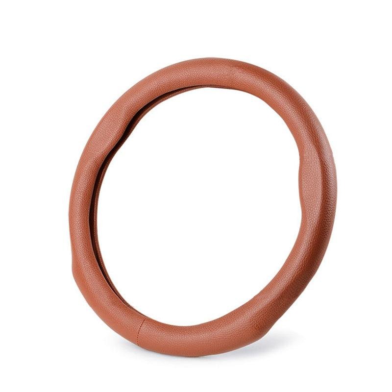 Tesla Model S/X Steering Wheel Cover, Genuine Cowhide Leather Grip (2012-2020 S, 2016-2020 X, 38 cm)